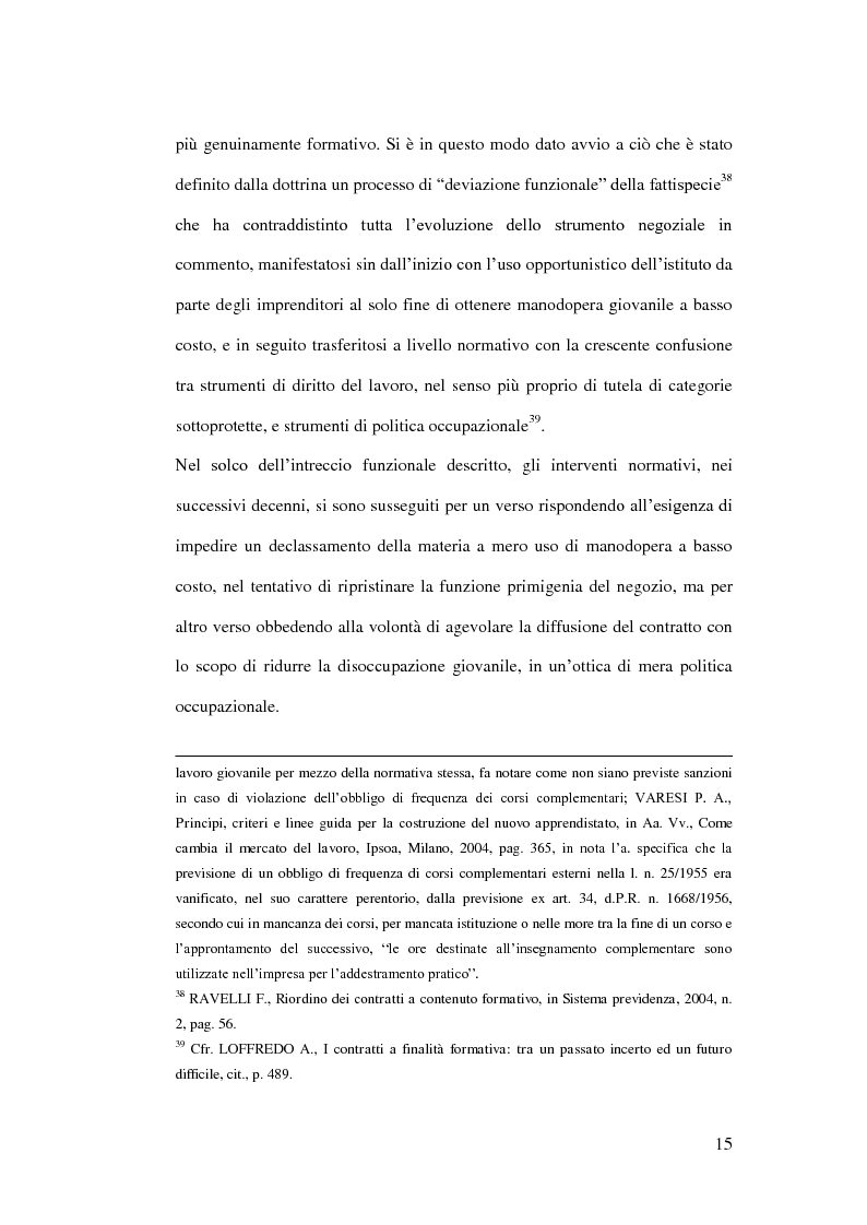Anteprima della tesi: I Contratti a Contenuto Formativo, Pagina 14