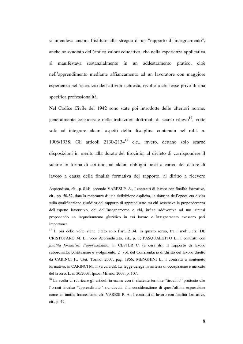 Anteprima della tesi: I Contratti a Contenuto Formativo, Pagina 7