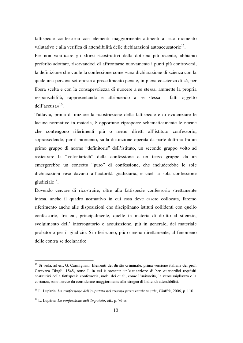 Anteprima della tesi: La confessione dell'imputato, Pagina 11