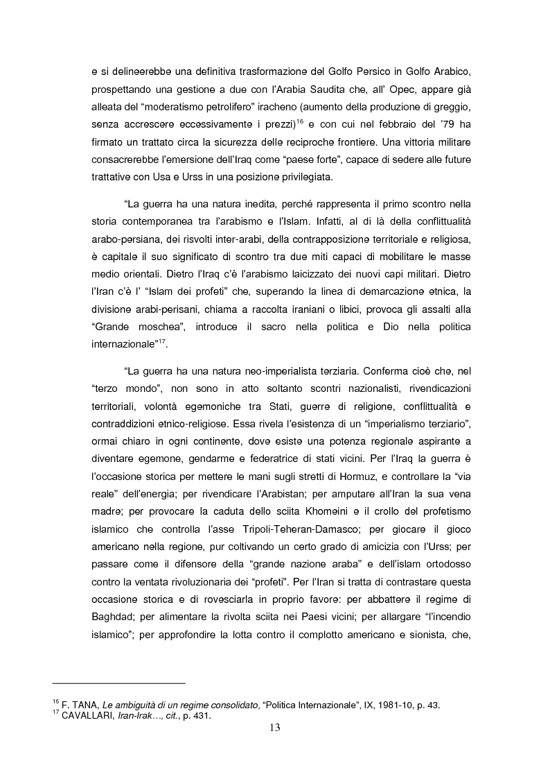 Anteprima della tesi: Le Nazioni Unite e la guerra Iran-Iraq , Pagina 11