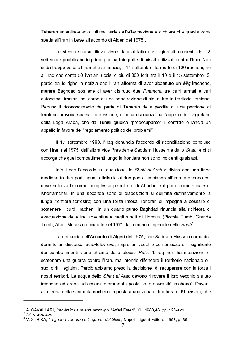 Anteprima della tesi: Le Nazioni Unite e la guerra Iran-Iraq , Pagina 5