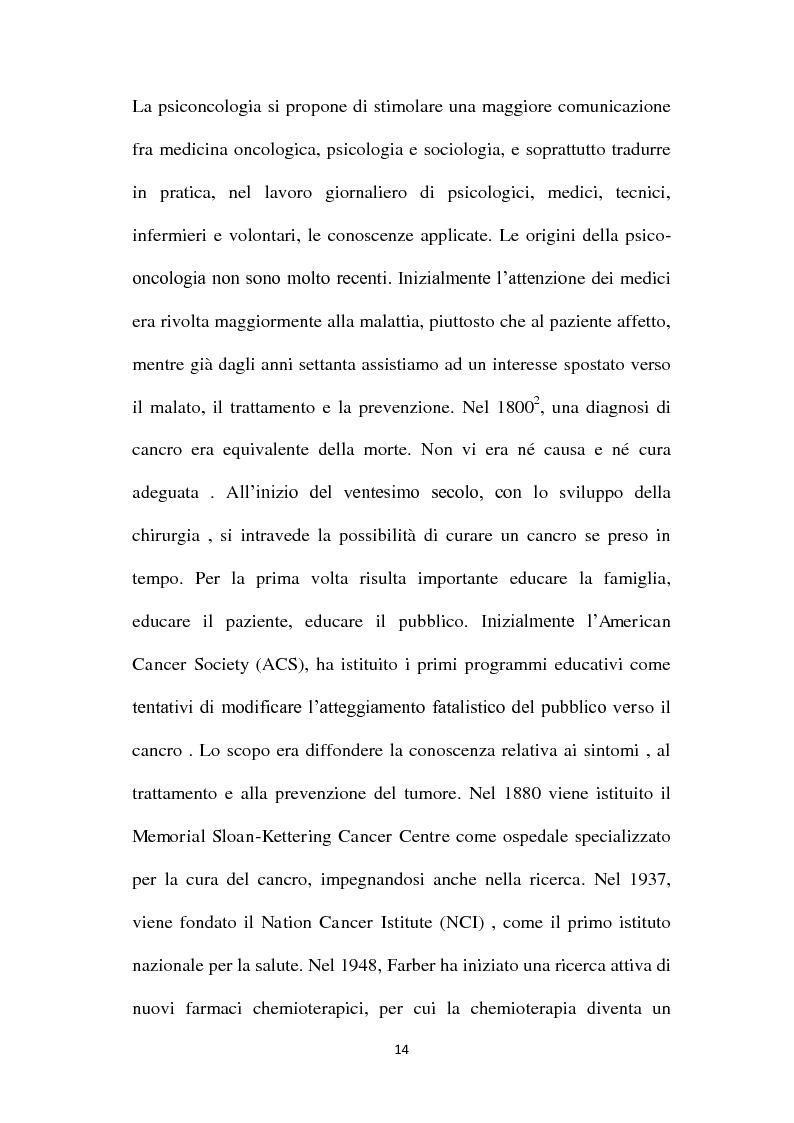 Anteprima della tesi: Problematiche psicopatologiche in oncologia: cenni epidemiologici sulla depressione, Pagina 9