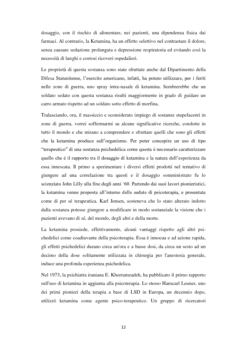 Anteprima della tesi: La Ketamina: stili di consumo e analisi dei significati, Pagina 6