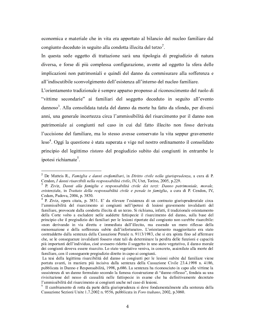Anteprima della tesi: Il danno parentale, Pagina 3