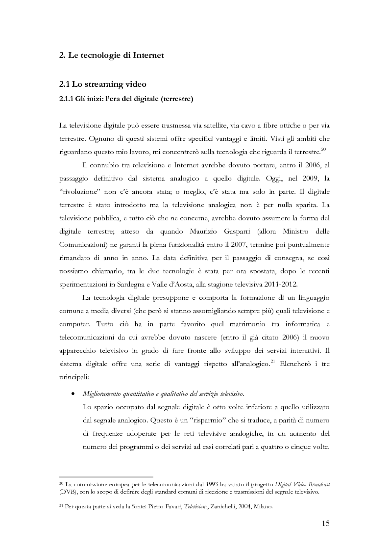 Anteprima della tesi: Dall’offline all’online: analisi dei nuovi media digitali, con particolare riferimento alla webradiotelevisione dell’Università di Pavia, Pagina 12