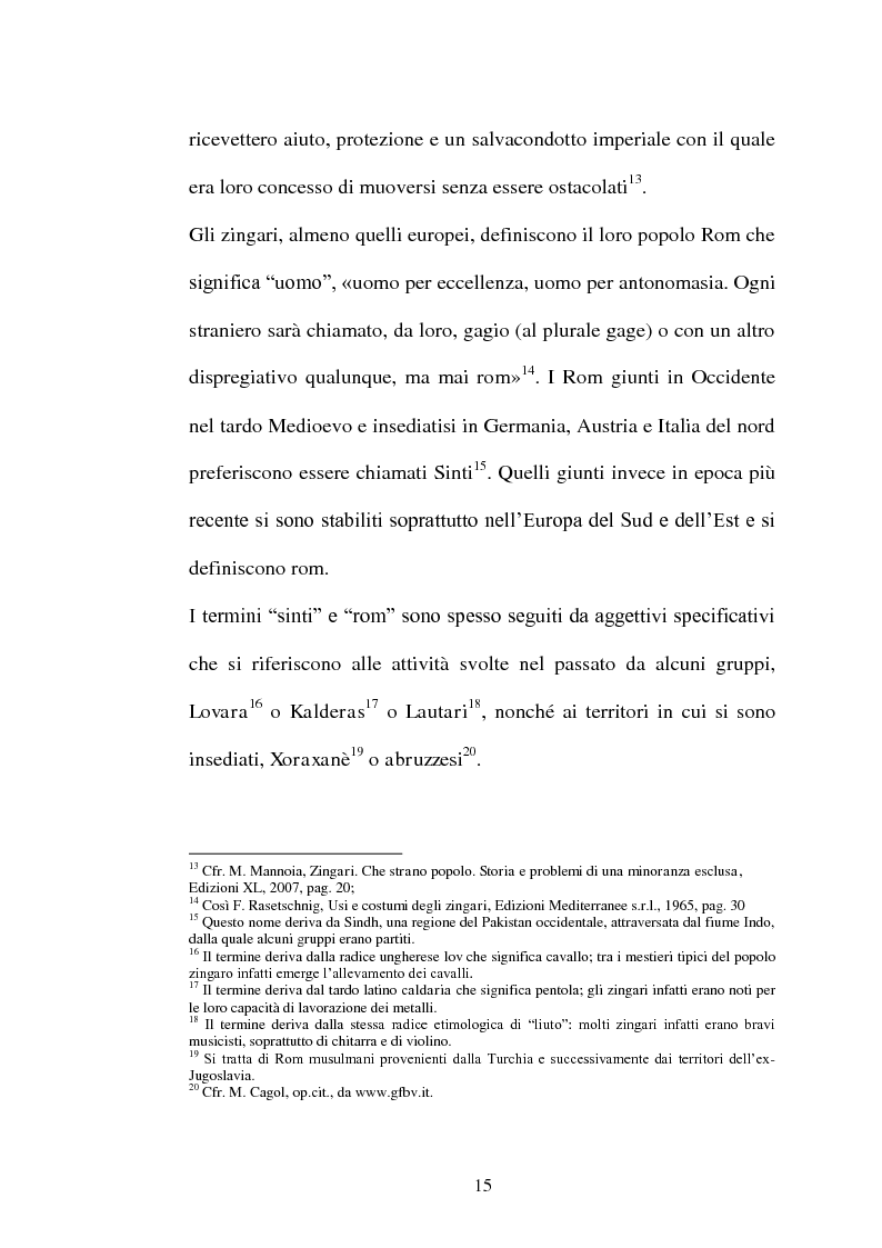Anteprima della tesi: Minori Rom e devianza, Pagina 11