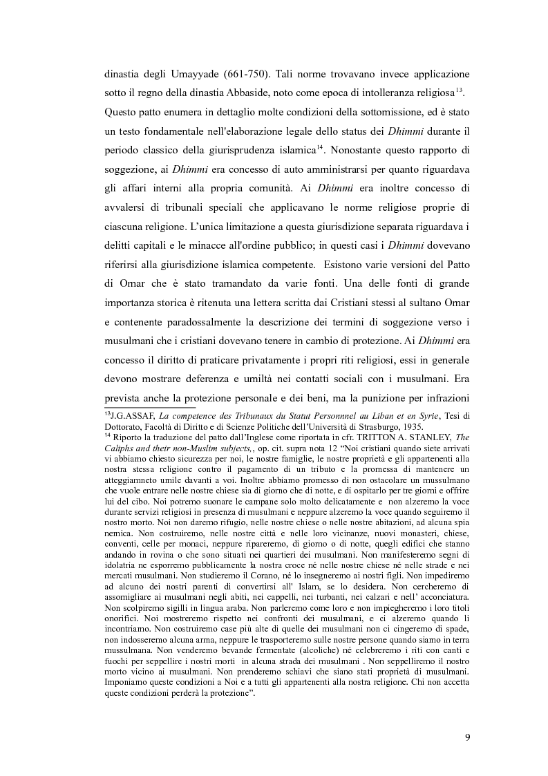 Anteprima della tesi: Il Sistema delle Giurisdizioni Plurali negli Ordinamenti Giuridici Contemporanei: Analisi del Caso Siriano, Pagina 10