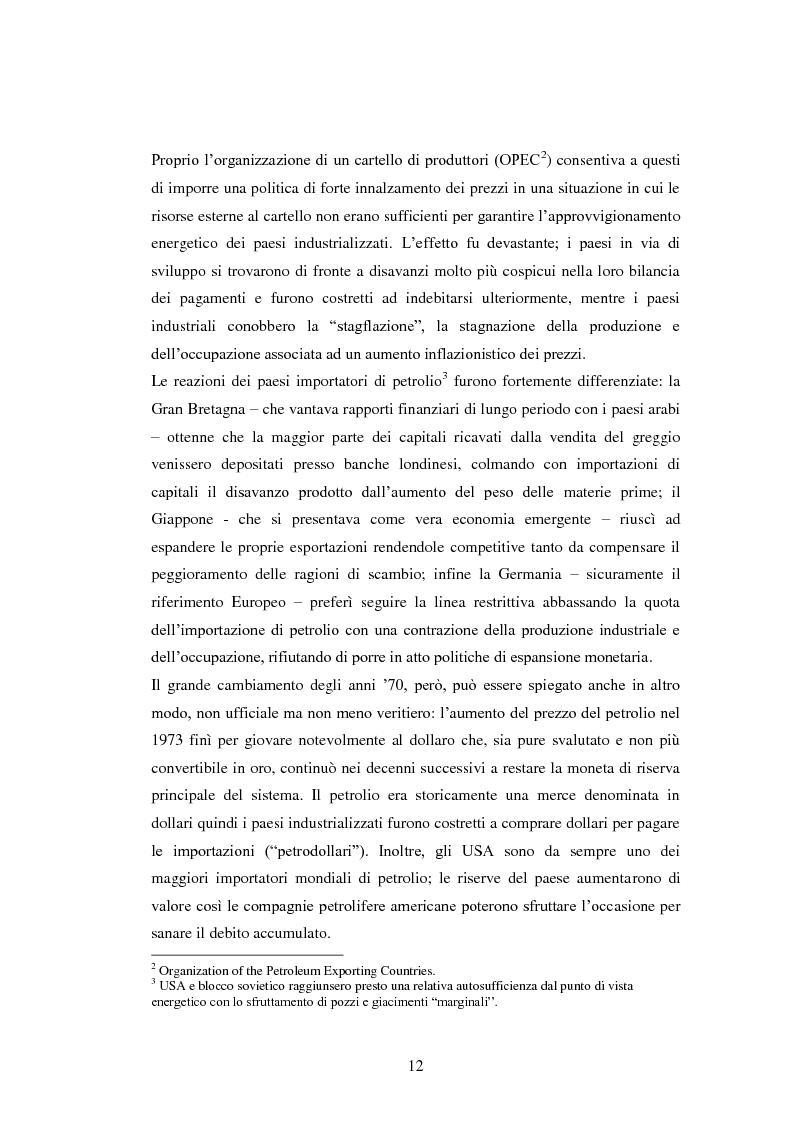 Anteprima della tesi: Inflazione importata, distribuzione del reddito ed equilibrio macroeconomico: effetti del nuovo modello contrattuale, Pagina 8