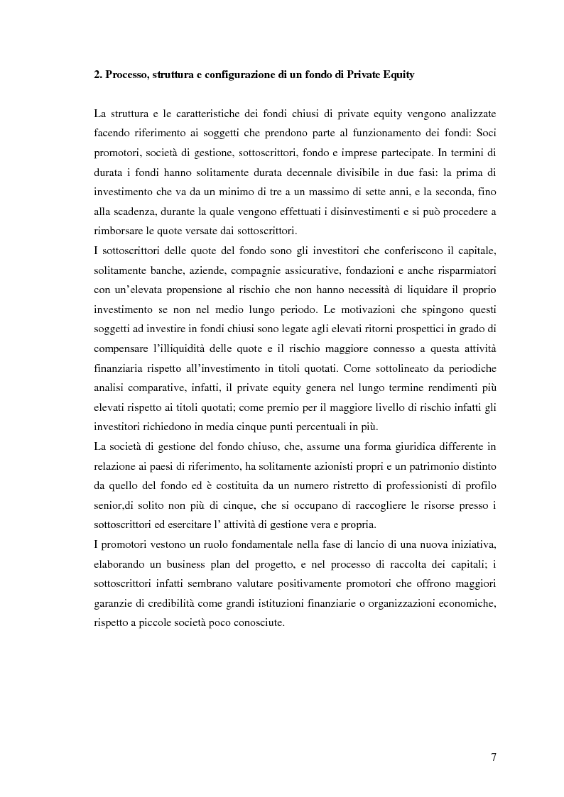 Anteprima della tesi: I fondi chiusi di Private Equity: definizione e profili normativi, Pagina 5