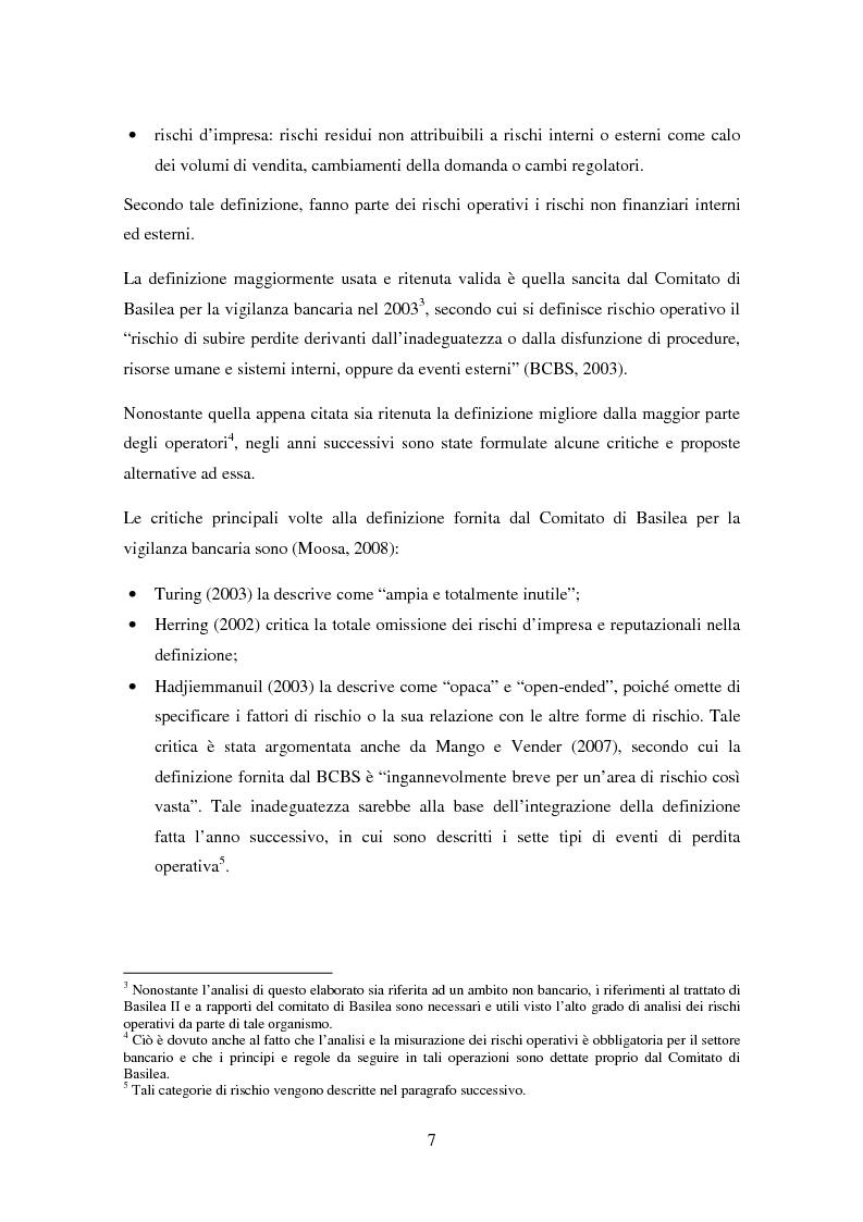 Anteprima della tesi: Loss Distribution Approach e stima del capital at risk nell'analisi dei rischi operativi:il caso di PensPlan Invest SGR., Pagina 8