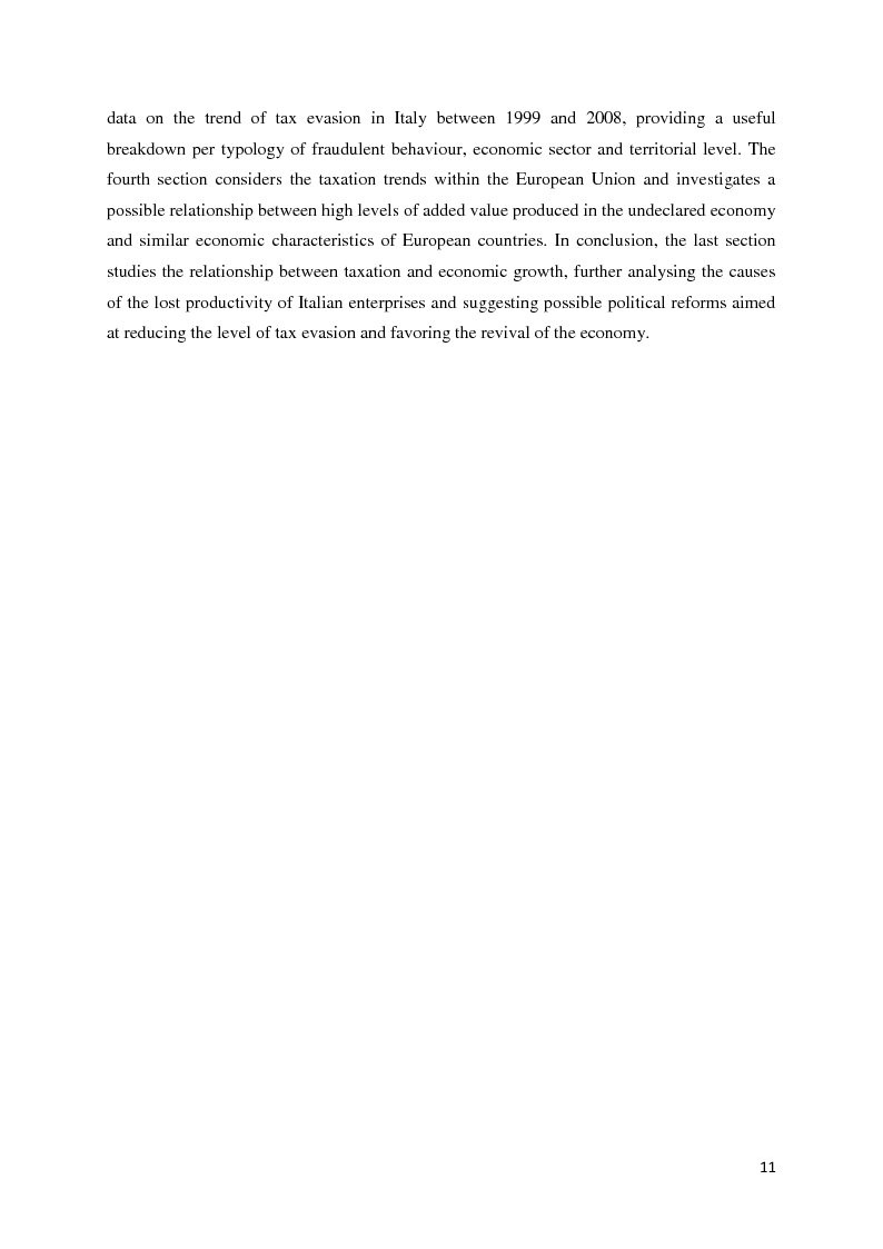 Anteprima della tesi: Tax Evasion in Italy and the EU: Investigating a Relationship, Pagina 4
