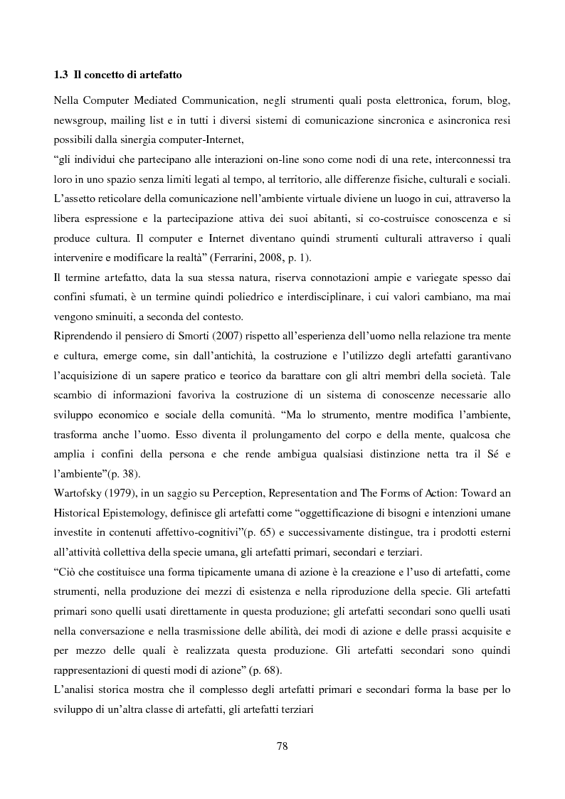 Anteprima della tesi: Costruzione collaborativa di un artefatto in contesti blended: due casi di studio, Pagina 12