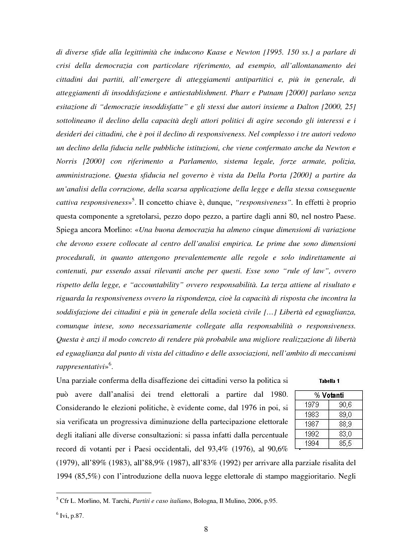 Anteprima della tesi: Media e politica nella transizione fra prima e seconda Repubblica, Pagina 4