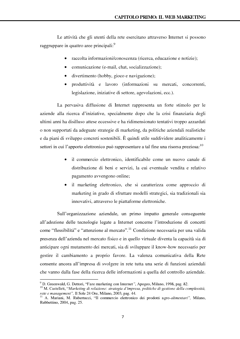Anteprima della tesi: Commercio elettronico e web marketing: potenzialità per l'internazionalizzazione delle PMI, Pagina 8
