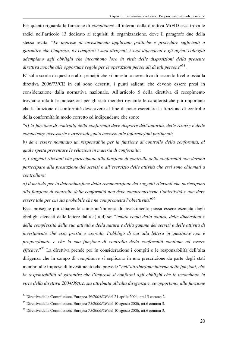 Anteprima della tesi: Compliance e governance nei gruppi bancari, Pagina 15