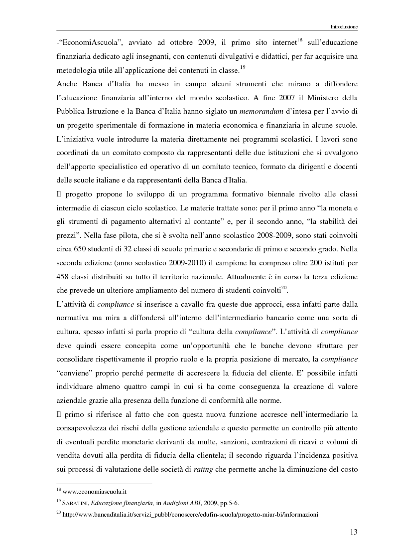 Anteprima della tesi: Compliance e governance nei gruppi bancari, Pagina 8