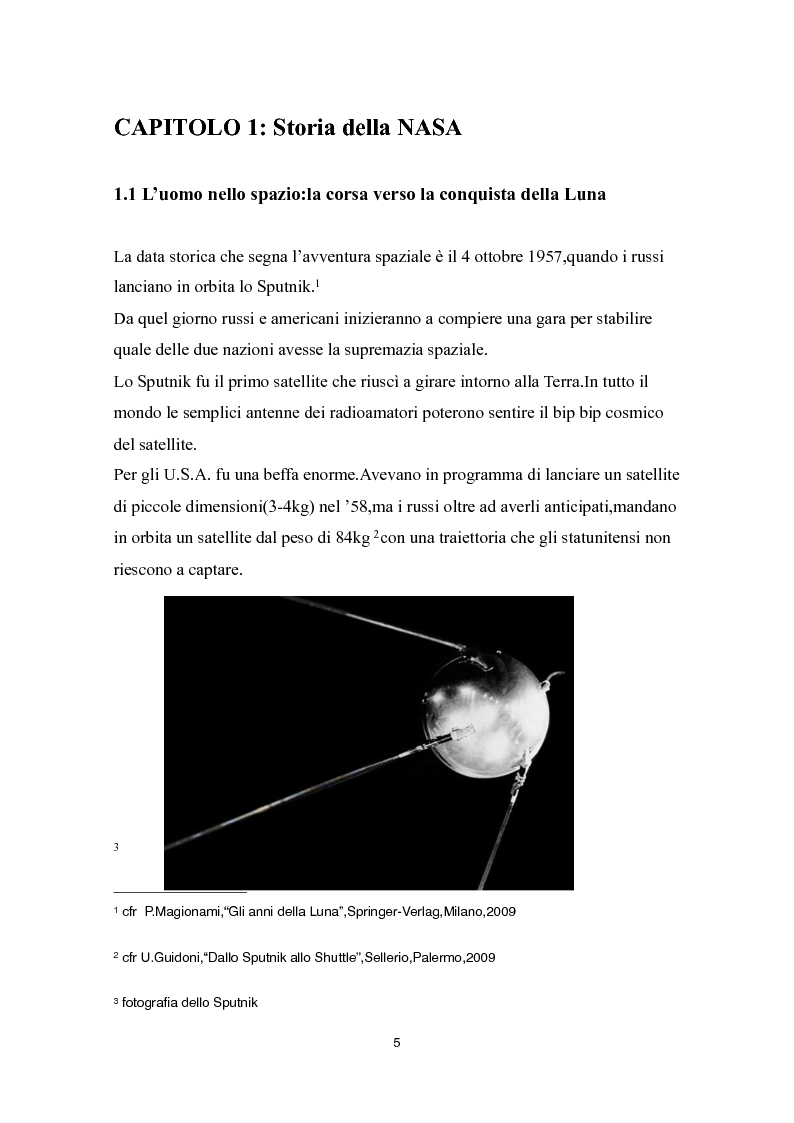 Anteprima della tesi: Storia di una produzione tecnologicamente avanzata: il caso della Cospal S.r.l. e dei suoi rapporti con la NASA, Pagina 4