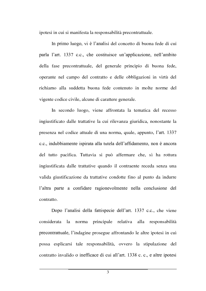 Anteprima della tesi: La responsabilità precontrattuale, Pagina 4