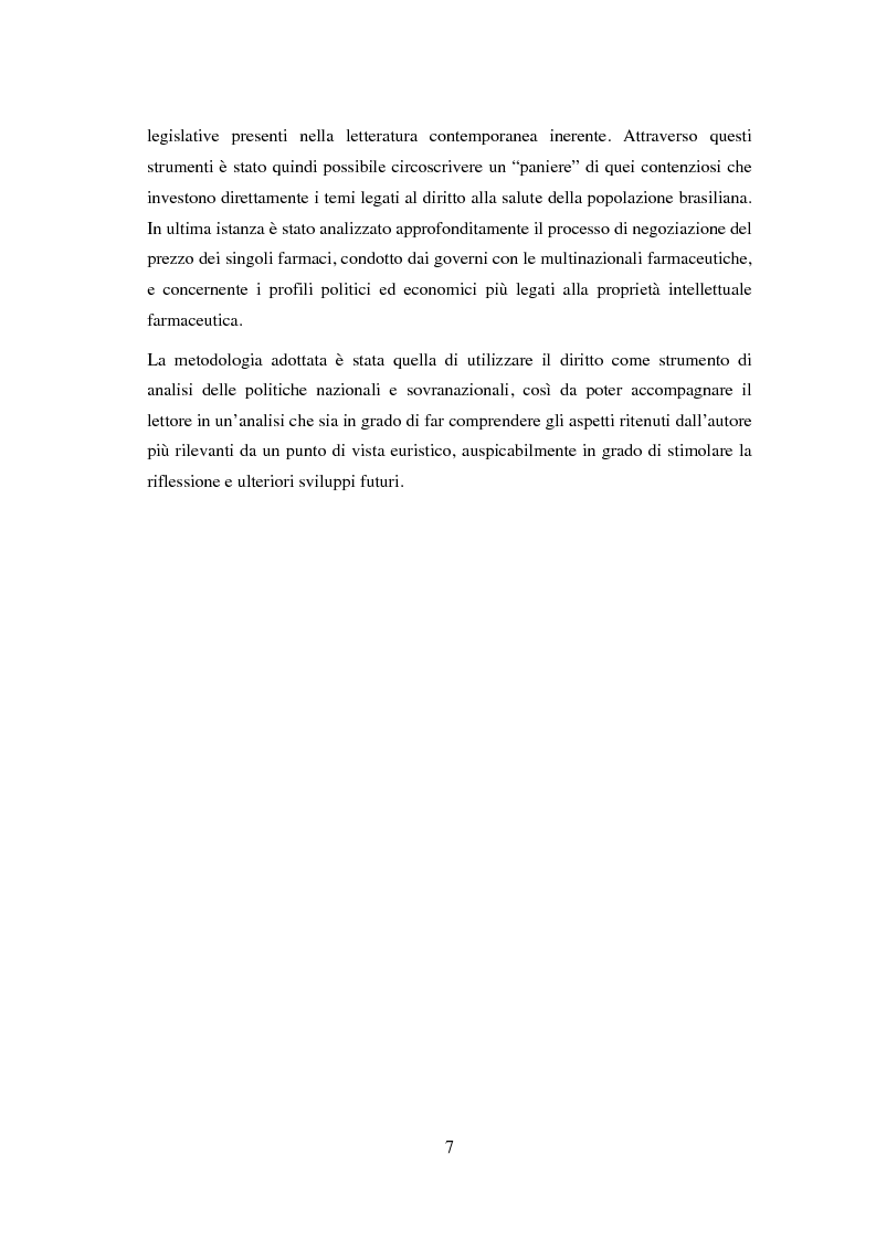 Anteprima della tesi: La Proprietà Intellettuale Farmaceutica in Brasile, Pagina 5