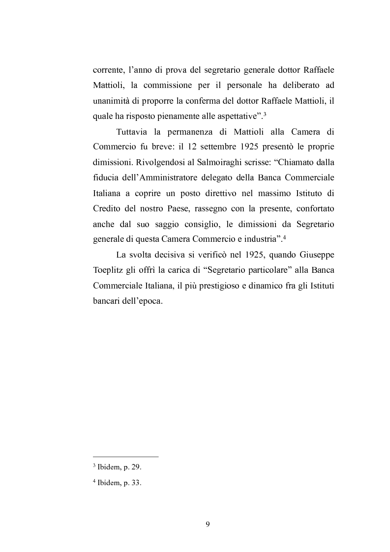 Anteprima della tesi: Raffaele Mattioli (1895 - 1973) un grande banchiere meridionale alla Comit, Pagina 8
