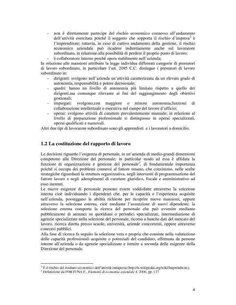 Anteprima della tesi: Aspetti contabili delle Risorse Umane in azienda, Pagina 3