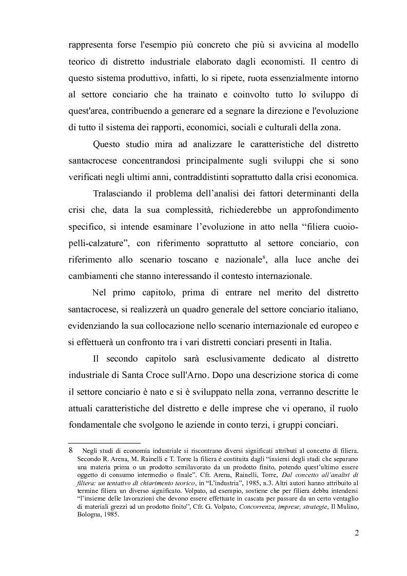 Anteprima della tesi: Globalizzazione e crisi economica. Il distretto industriale di Santa Croce sull'Arno, Pagina 4