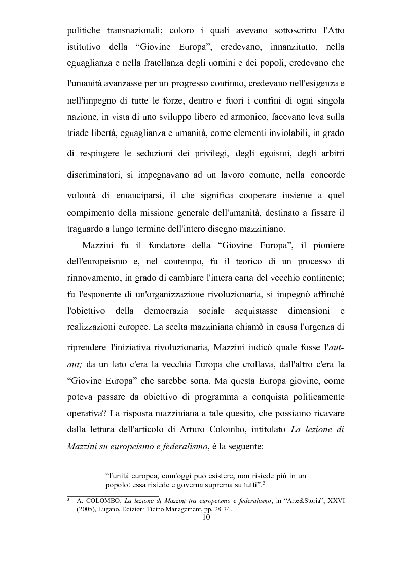 Anteprima della tesi: Il contributo di Arnold Ruge al progetto mazziniano di European Democracy, Pagina 11