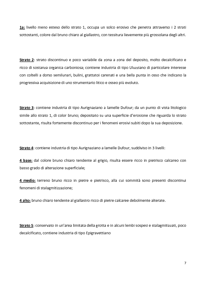 Anteprima della tesi: Grotta ''La Fabbrica'': aspetti faunistici e culturali, Pagina 5