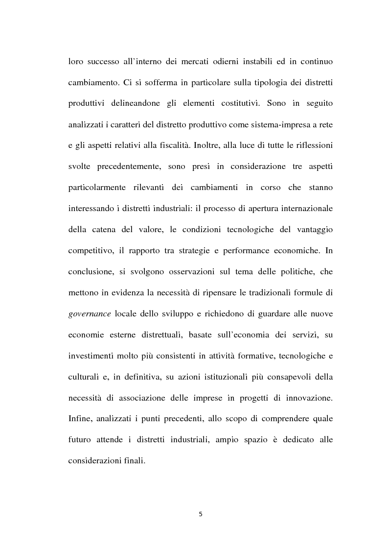 Anteprima della tesi: I distretti industriali - Dalla complessità alla mesoeconomia, Pagina 6