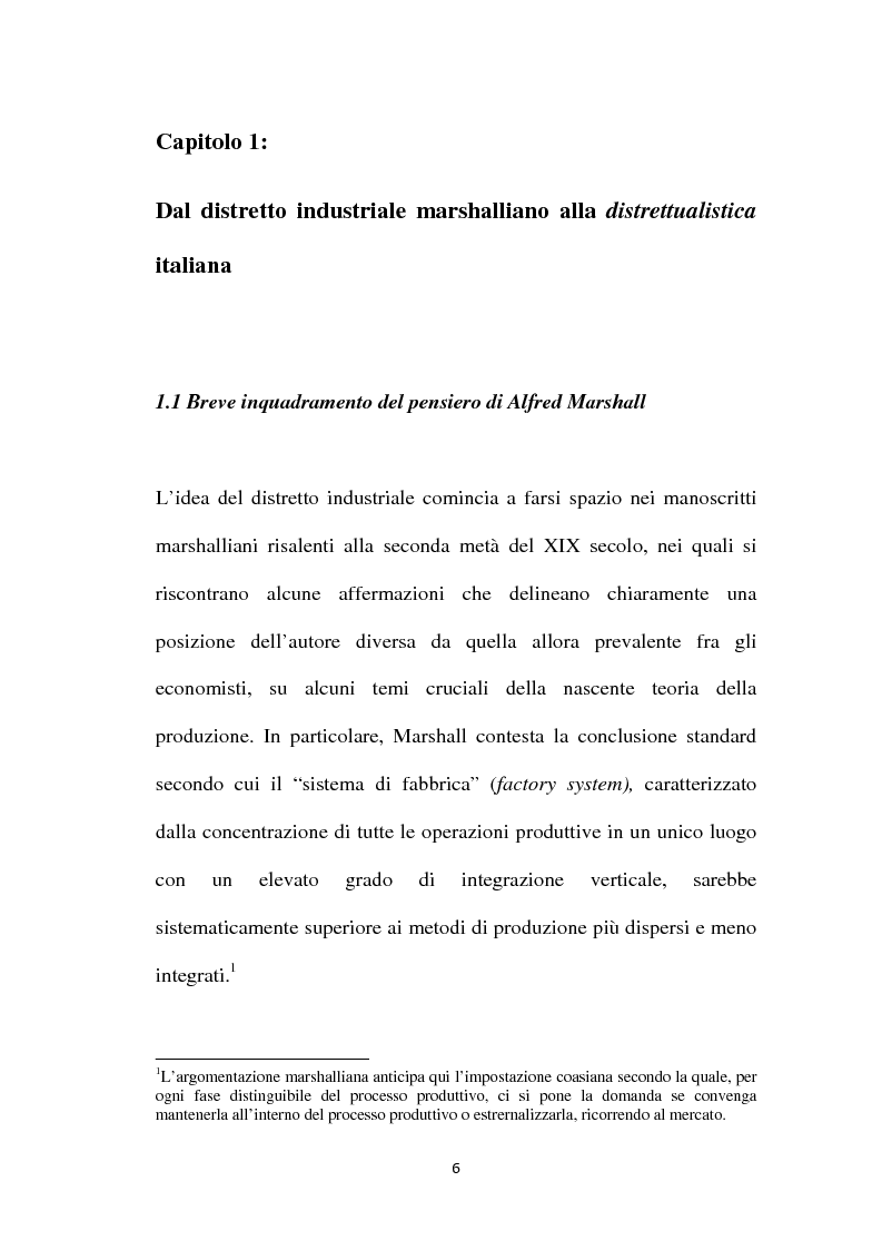 Anteprima della tesi: I distretti industriali - Dalla complessità alla mesoeconomia, Pagina 7