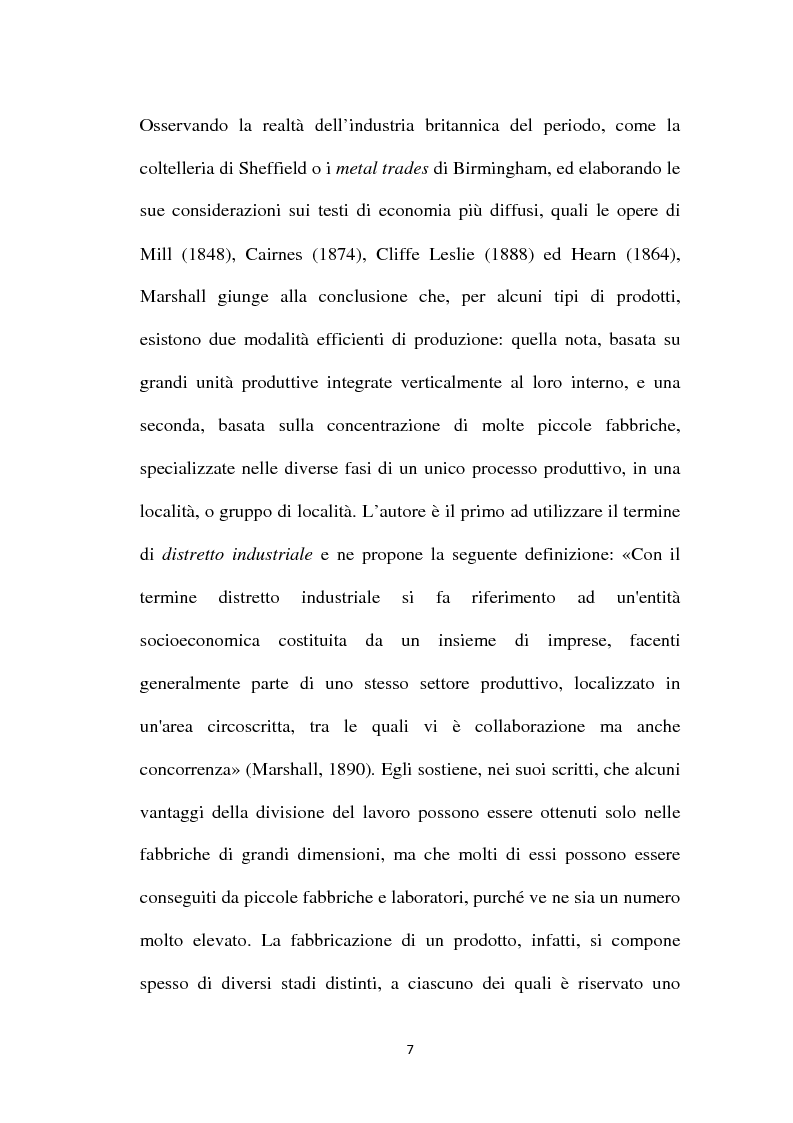 Anteprima della tesi: I distretti industriali - Dalla complessità alla mesoeconomia, Pagina 8