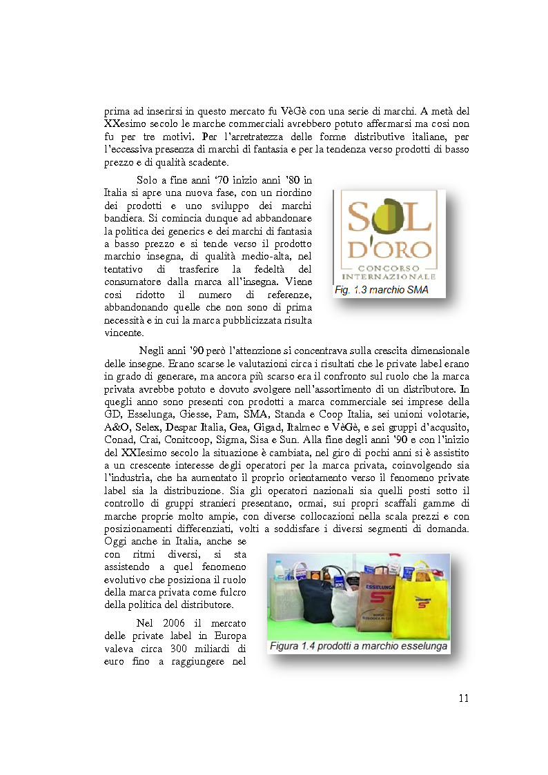 Anteprima della tesi: La Marca Commerciale nei prodotti freschi a peso imposto, Pagina 7