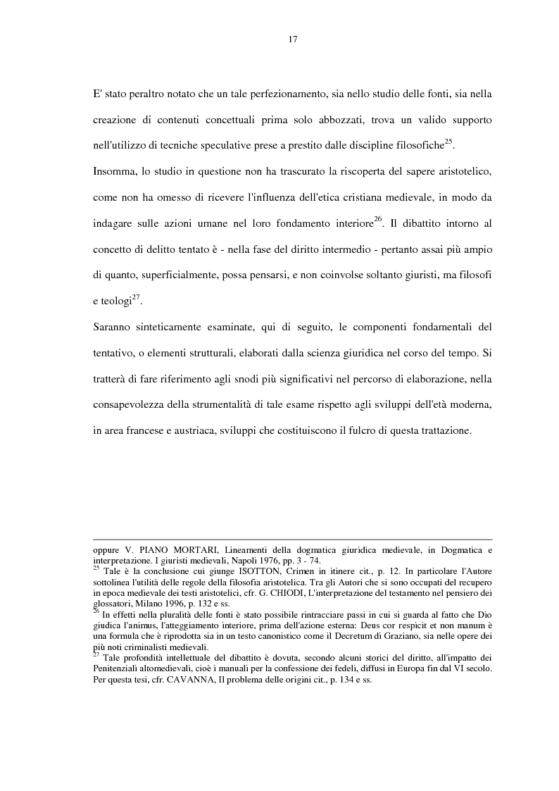 Estratto dalla tesi: La disciplina del tentativo di reato nel codice penale francese del 1810 e nella codificazione penale austriaca
