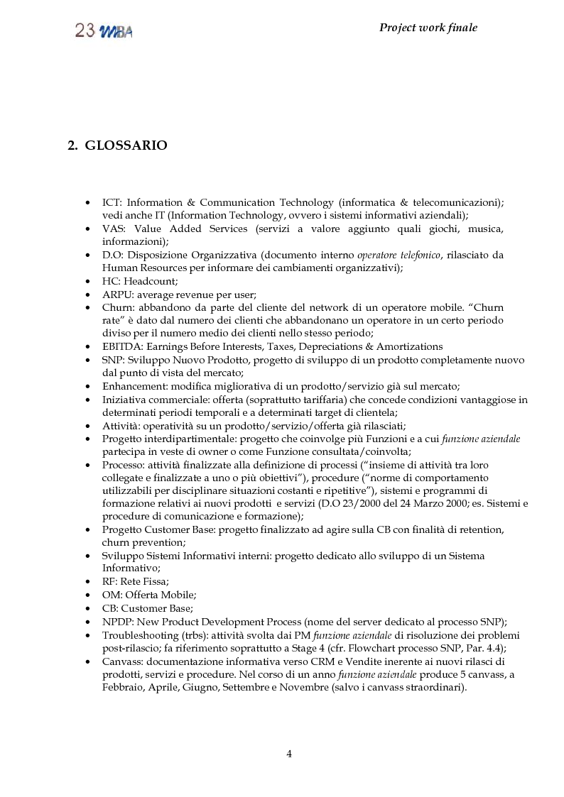 Anteprima della tesi: Identificazione dei processi interni di ''funzione aziendale'' e definizione di processi e modelli migliorativi, Pagina 3