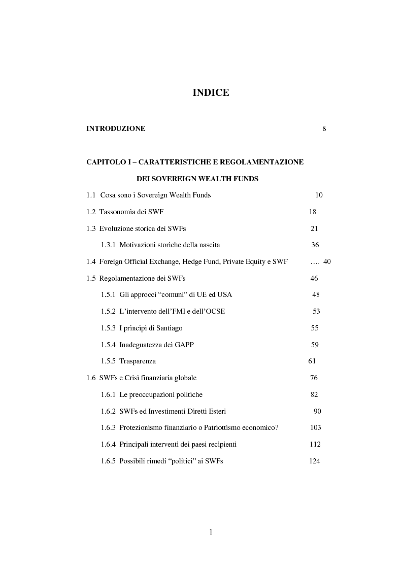 Anteprima della tesi: I Fondi Sovrani, Pagina 1