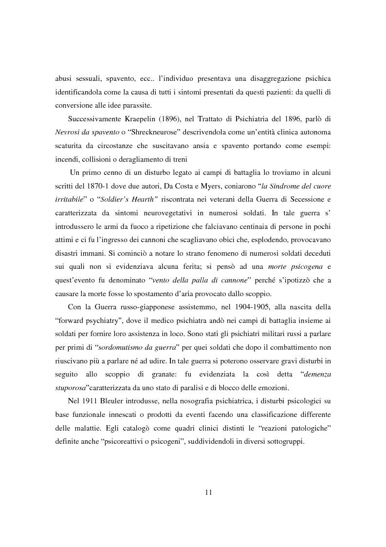Anteprima della tesi: Il Disturbo Post-Traumatico da Stress nelle FF.AA.: il caso Iraq, Pagina 7