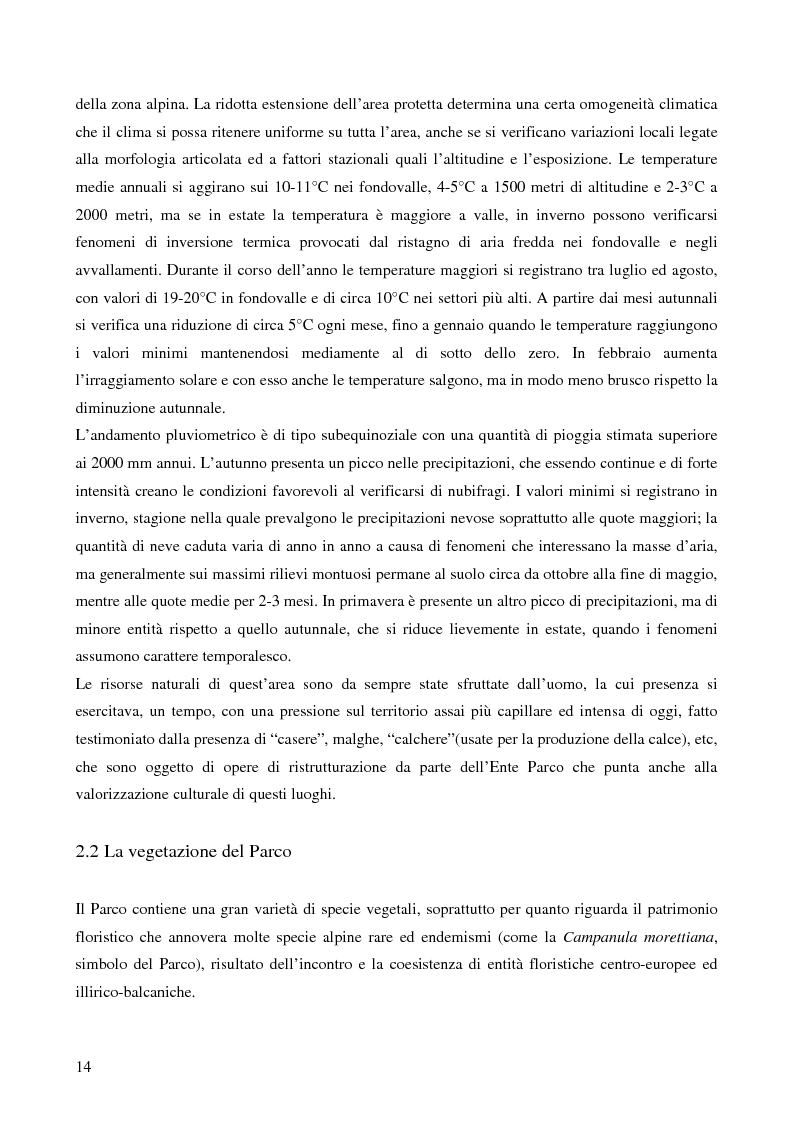 Anteprima della tesi: Caratteristiche forestali dei siti di nidificazione di Picchio nero (Dryocopus martius) nel Parco Nazionale delle Dolomiti Bellunesi, Pagina 3