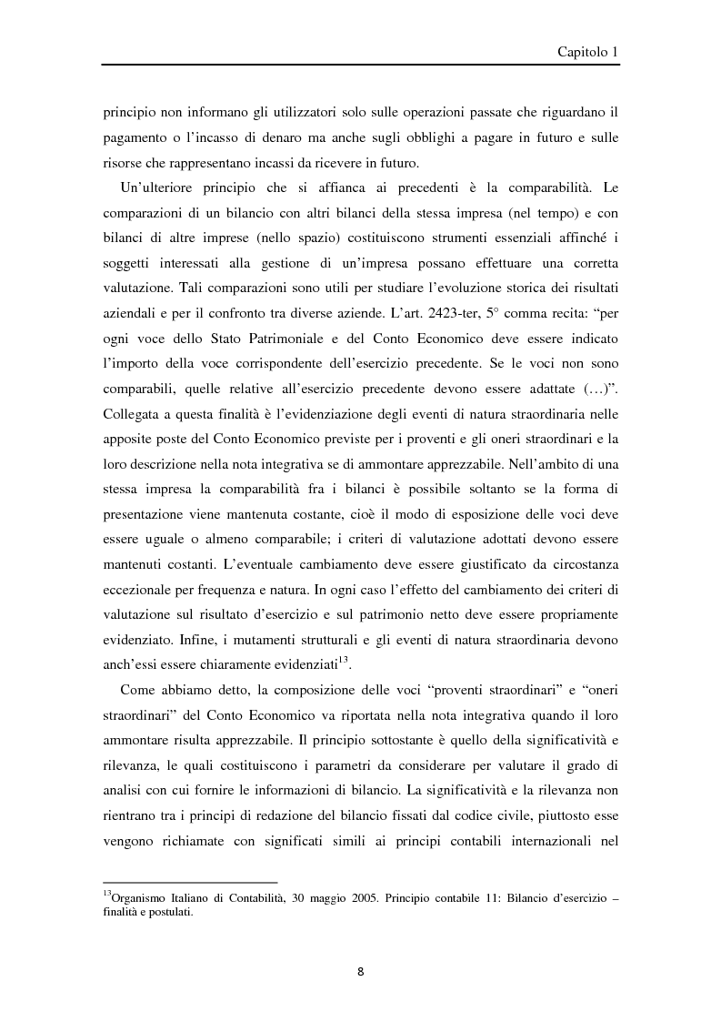 Anteprima della tesi: I componenti straordinari di reddito secondo i principi contabili internazionali, Pagina 9