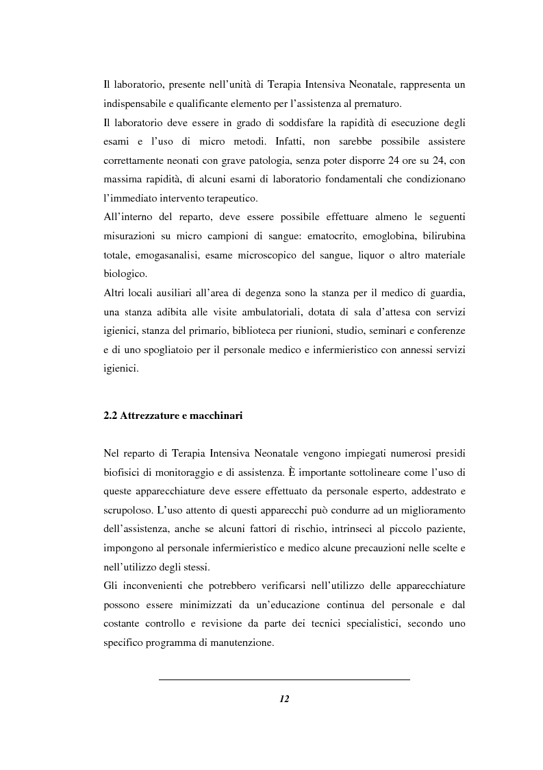 Estratto dalla tesi: Assistenza infermieristica al neonato pretermine in TIN con problematiche respiratorie