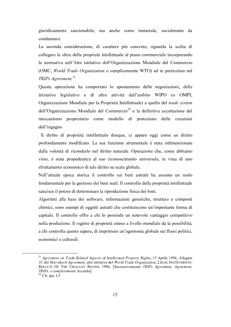 Anteprima della tesi: Proprietà intellettuale e diritti umani, Pagina 11
