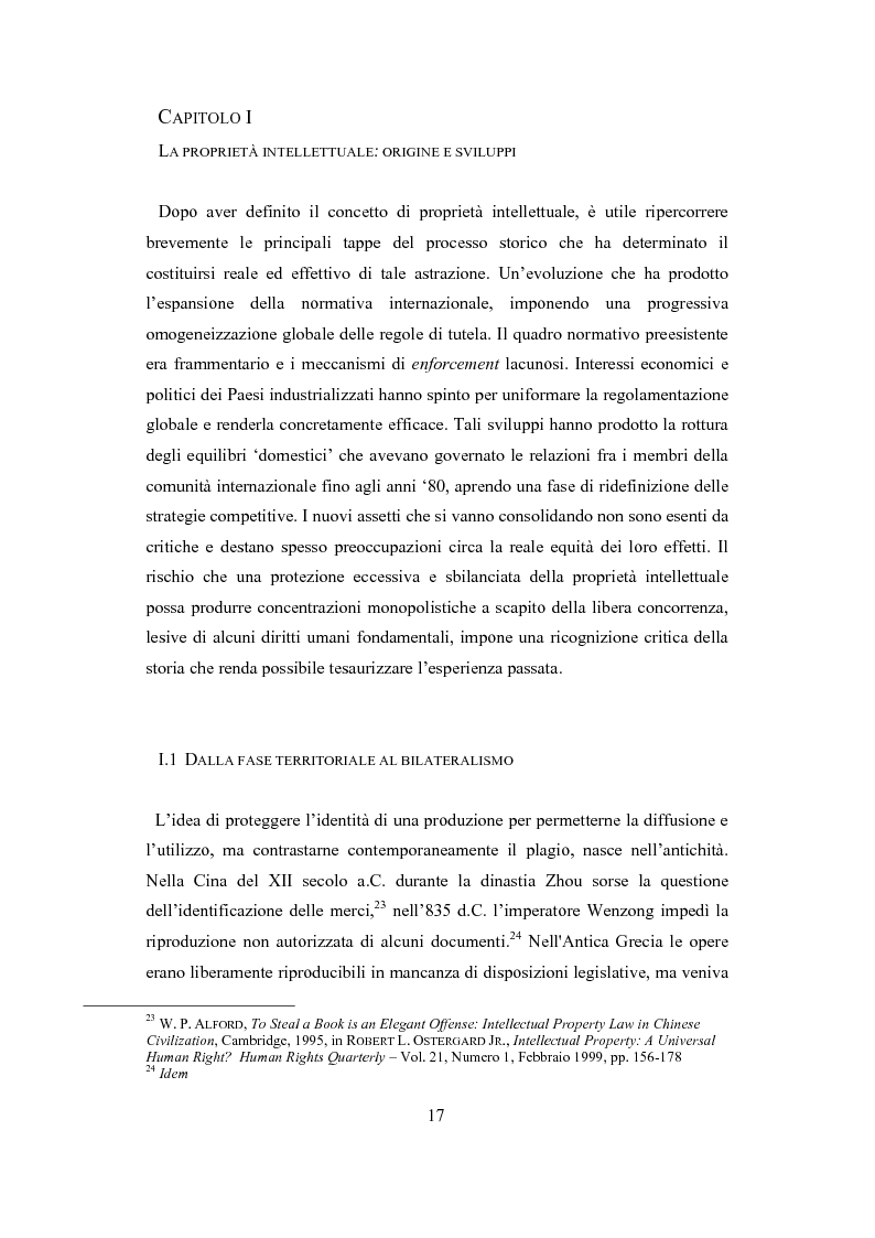 Anteprima della tesi: Proprietà intellettuale e diritti umani, Pagina 13