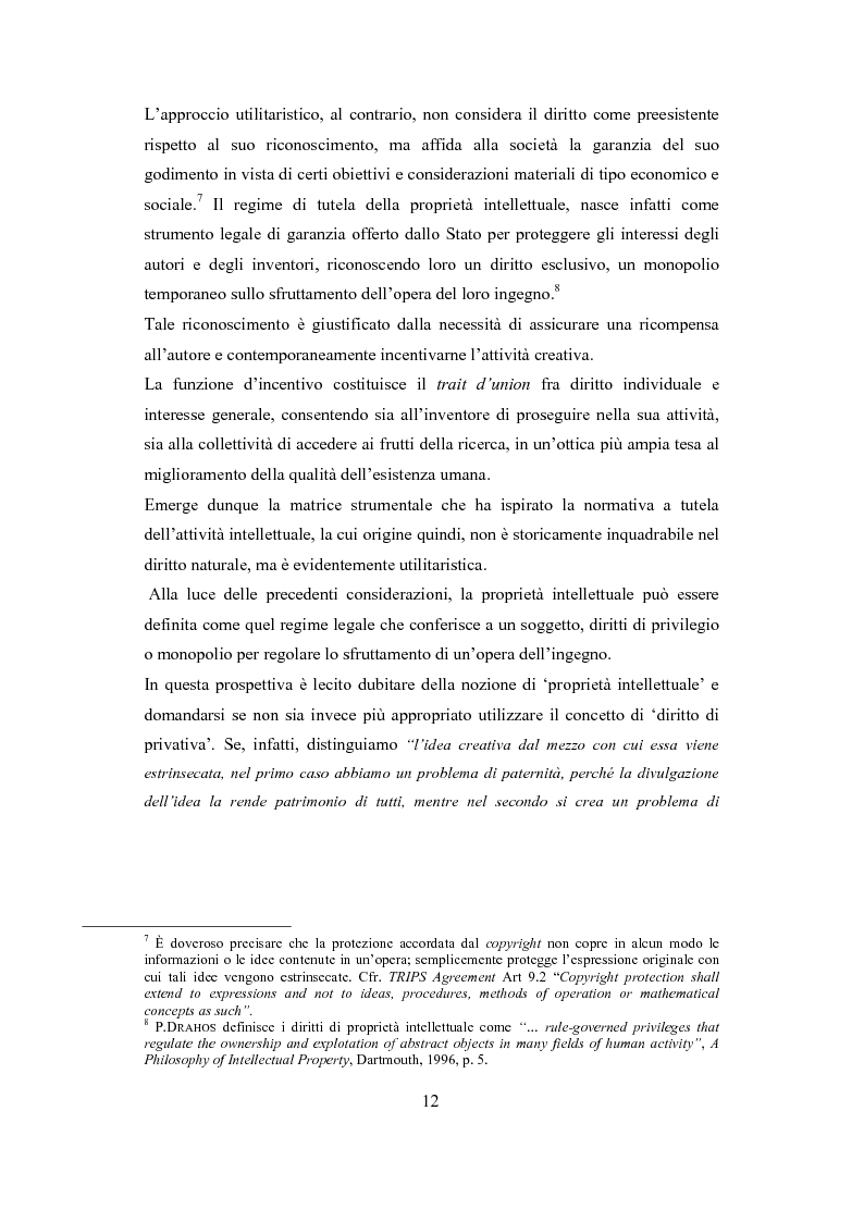 Anteprima della tesi: Proprietà intellettuale e diritti umani, Pagina 8