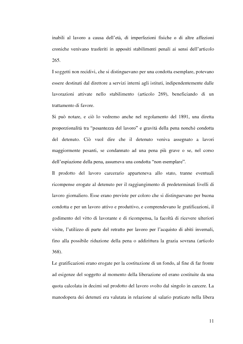 Anteprima della tesi: Il lavoro penitenziario tra finalità di risocializzazione e tutela dei diritti del lavoratore detenuto, Pagina 10
