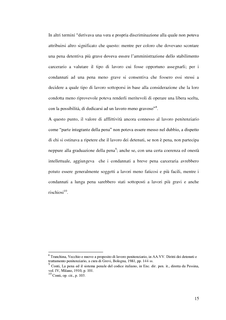 Anteprima della tesi: Il lavoro penitenziario tra finalità di risocializzazione e tutela dei diritti del lavoratore detenuto, Pagina 14