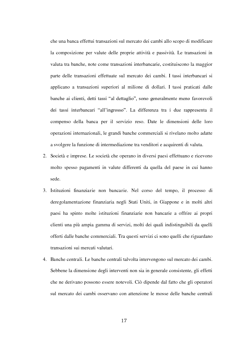 Anteprima della tesi: Sarà ancora possibile lo shopping compulsivo a New York o rimarrà un dolce ricordo per noi europei? Modelli di previsione del cambio euro/dollaro e sterlina/franco svizzero, Pagina 11