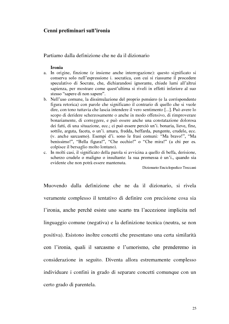 Estratto dalla tesi: 'C'è poco da ridere'. Ironia e umorismo nella relazione d'aiuto