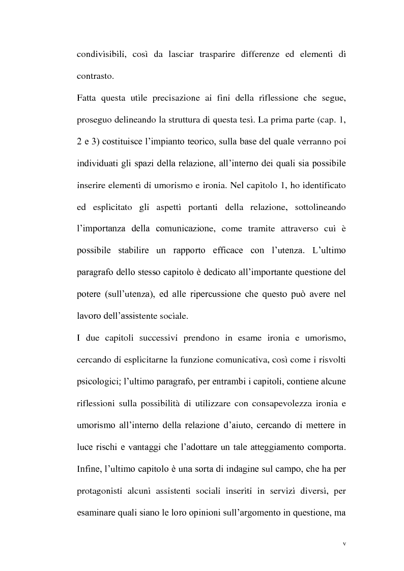 Anteprima della tesi: 'C'è poco da ridere'. Ironia e umorismo nella relazione d'aiuto, Pagina 6
