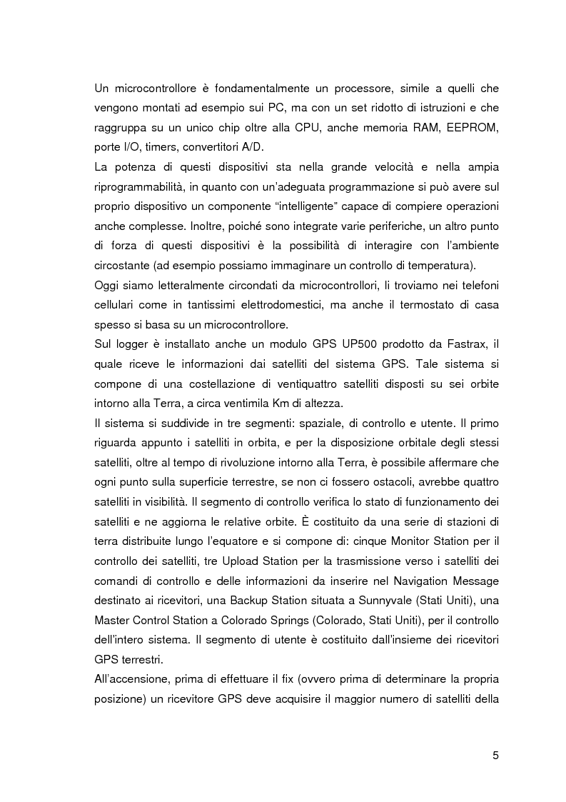 Anteprima della tesi: Sviluppo e implementazione di firmware per microcontrollore per la gestione di un logger GPS con interfaccia Bluetooth, Pagina 3