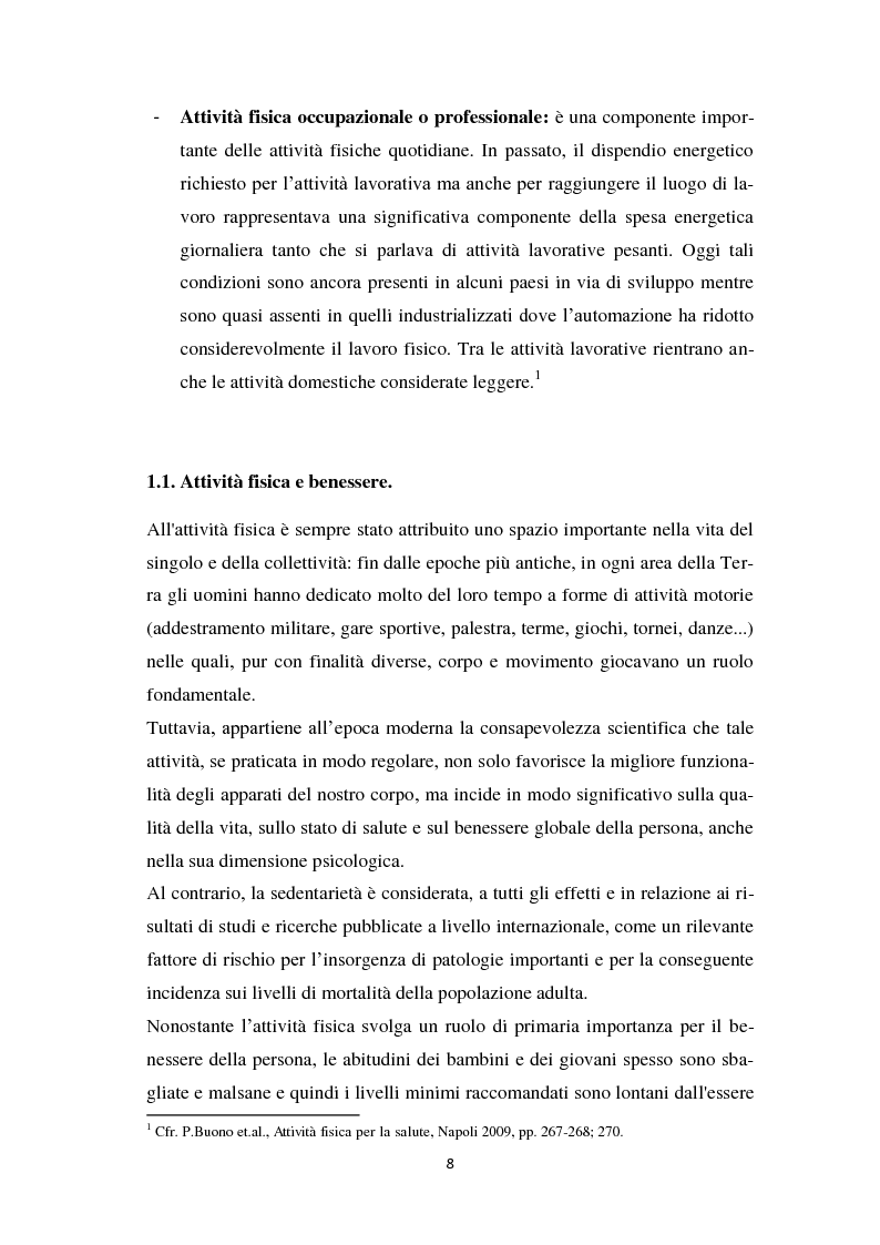 Anteprima della tesi: I rischi dell'inattività fisica per la salute, Pagina 5