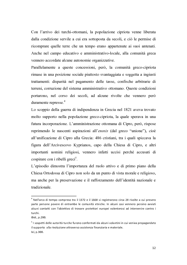 Anteprima della tesi: Cipro tra scontro e mediazione: evoluzione storica e contraddizioni della questione cipriota, Pagina 9
